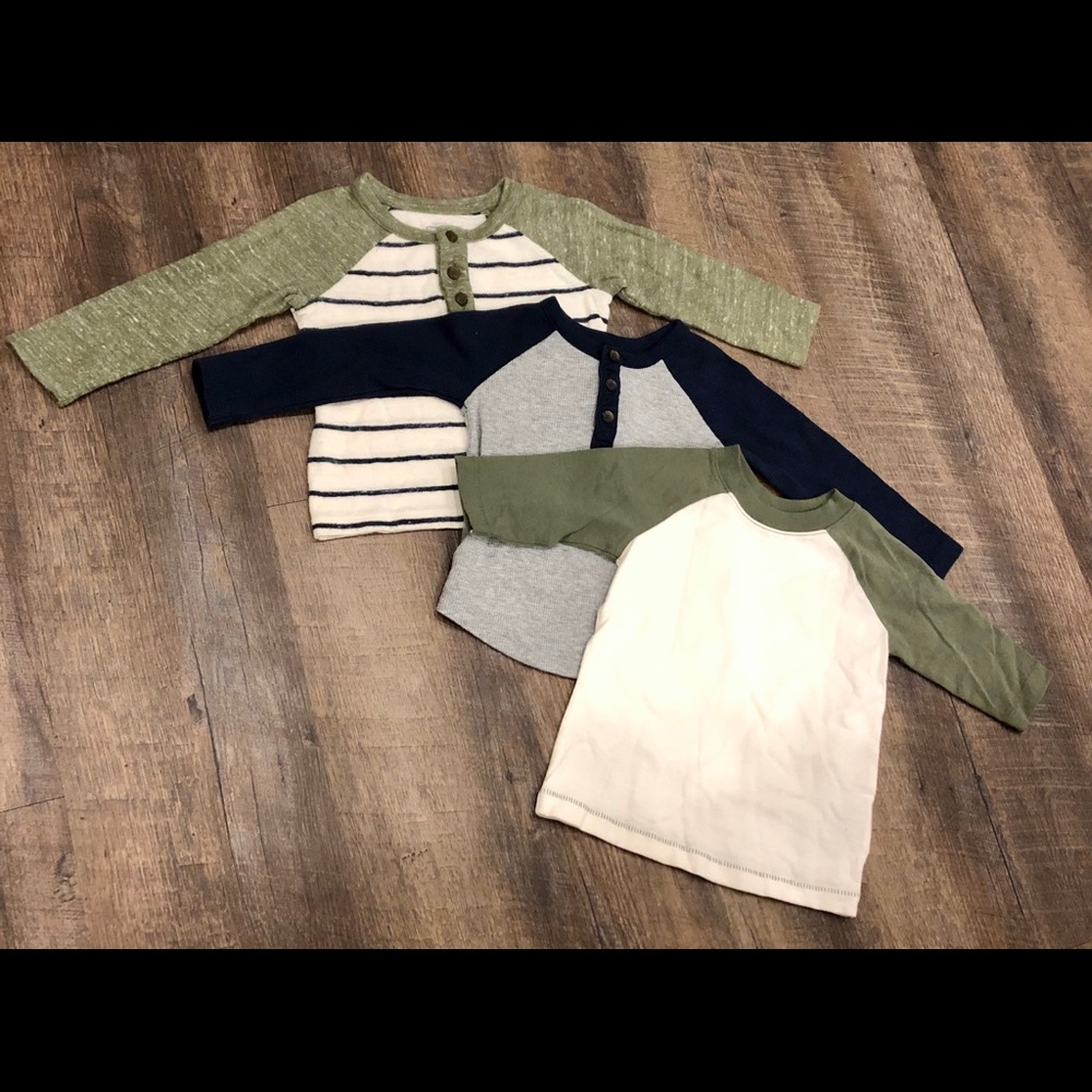 Old Navy - Long Sleeve T’s - Set of 3 - 18-24M